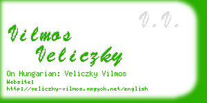 vilmos veliczky business card